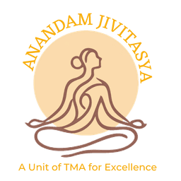 Blisva logo mark with Anandam Jivitasya inscription